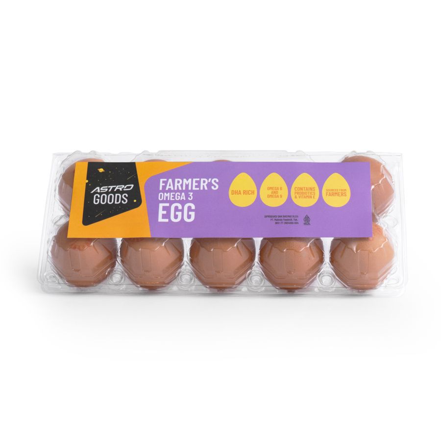 Farmer's Omega 3 Eggs Astro Farm 10butir