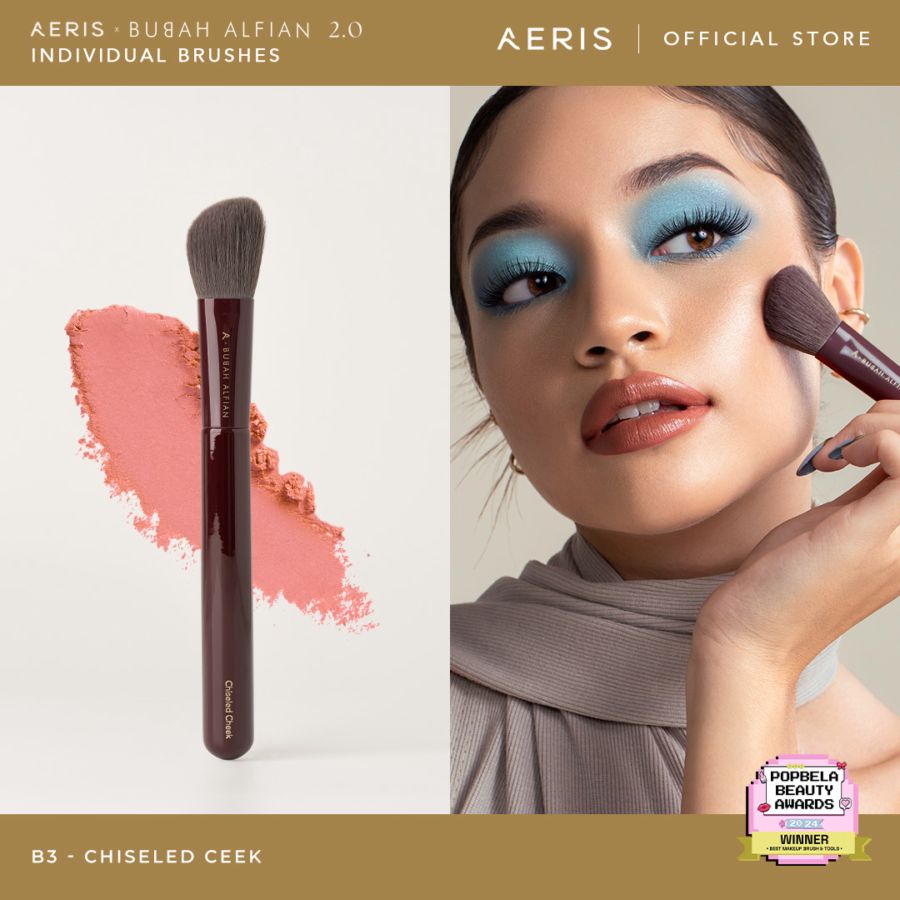Aeris Beaute x Bubah Alfian 2.0 Merlot B3 Chiseled Cheek Brush 1pcs