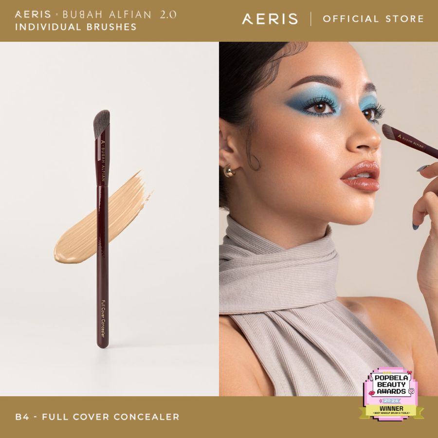 Aeris Beaute x Bubah Alfian 2.0 Merlot B4 Full Cover Concealer Brush 1pcs
