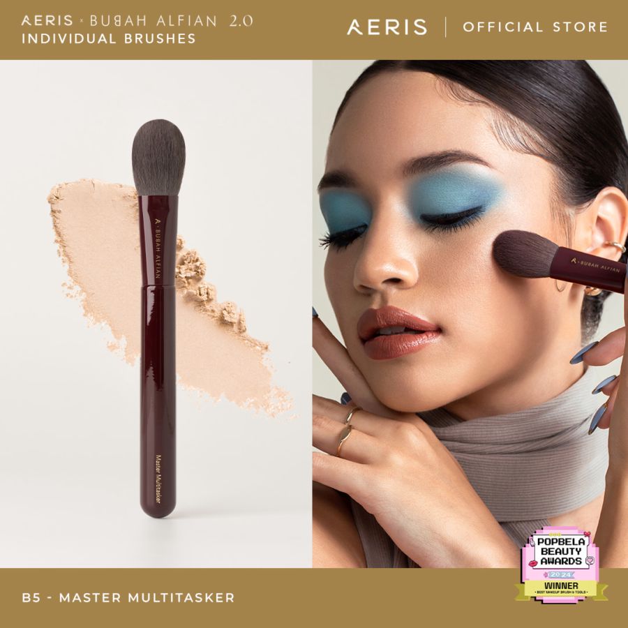Aeris Beaute x Bubah Alfian 2.0 Merlot B5 Multitasker Make Up Brush 1pcs