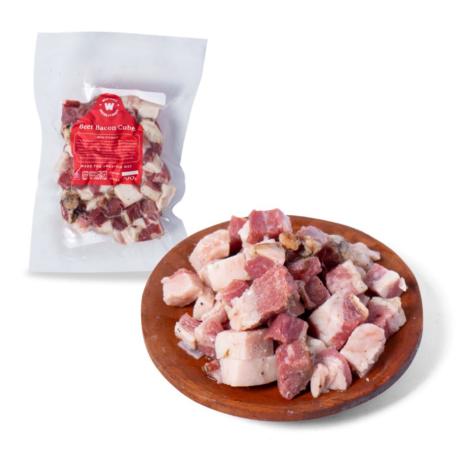 Wild Jacks Beef Bacon Cube 100gram 1pcs