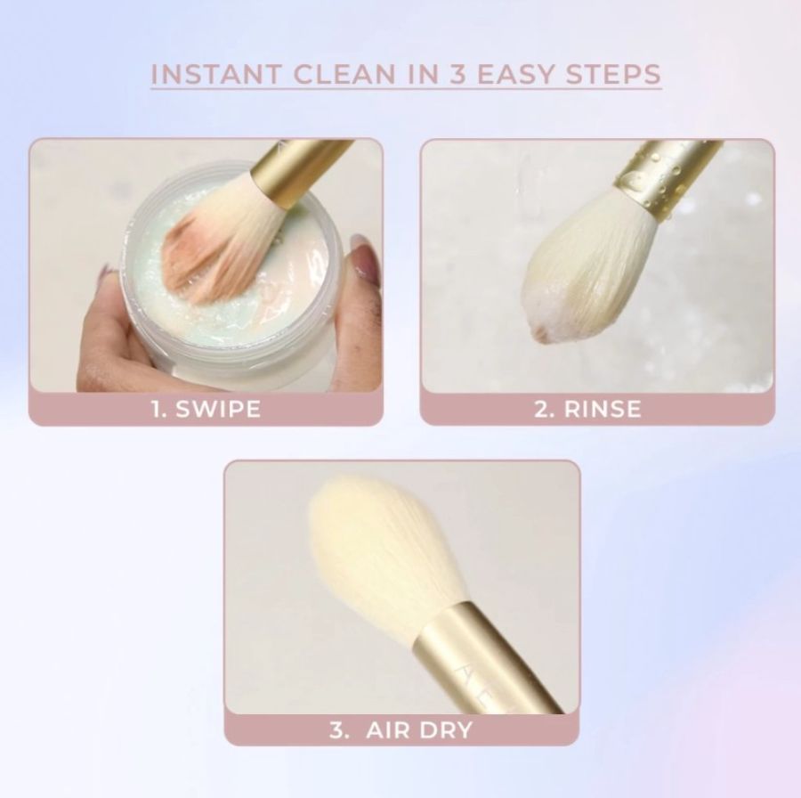 Aeris Beaute Blendie Floral Jasmine Rouge Pembersih Make Up Brush 1pcs