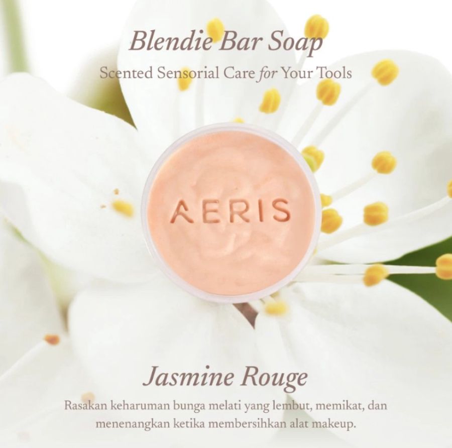 Aeris Beaute Blendie Floral Jasmine Rouge Pembersih Make Up Brush 1pcs