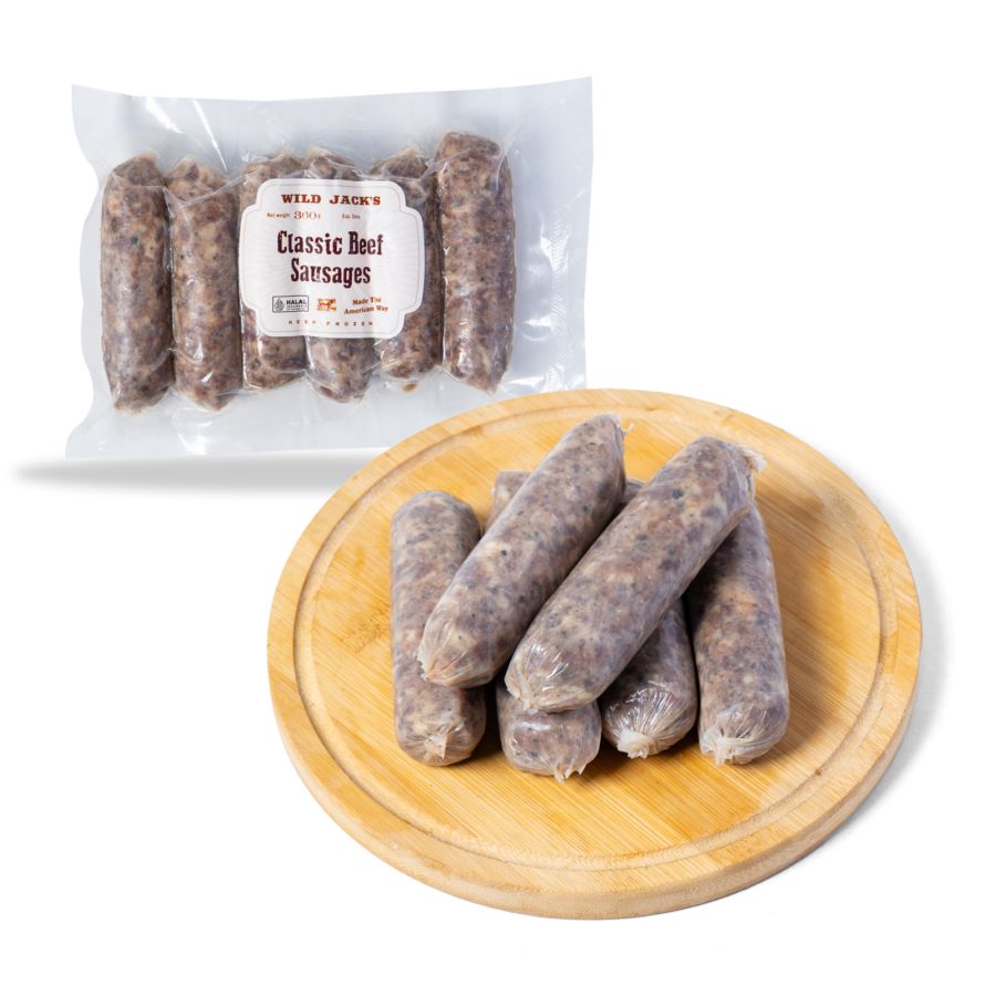 Wild Jacks Beef Classic Sausages 360gram 1pcs