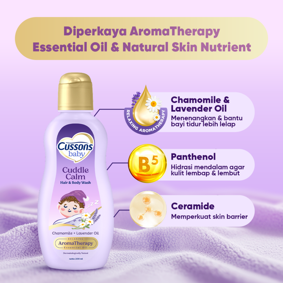 Cussons Baby Cuddle Calm Hair & Body Wash 200ml