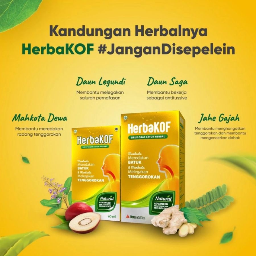 Herbakof Sirup Obat Batuk Herbal 60ml