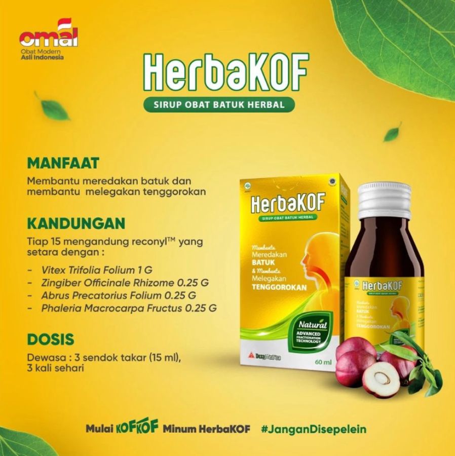Herbakof Sirup Obat Batuk Herbal 60ml