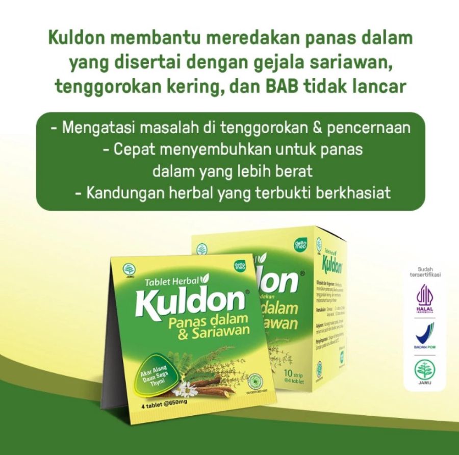 Kuldon Hd Kuldon Obat Sariawan & Panas Dalam 4tablet | ASTRO