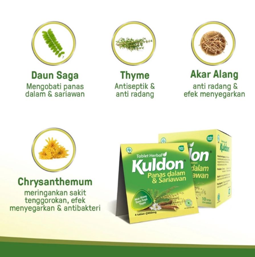 Kuldon Hd Kuldon Obat Sariawan & Panas Dalam 4tablet | ASTRO
