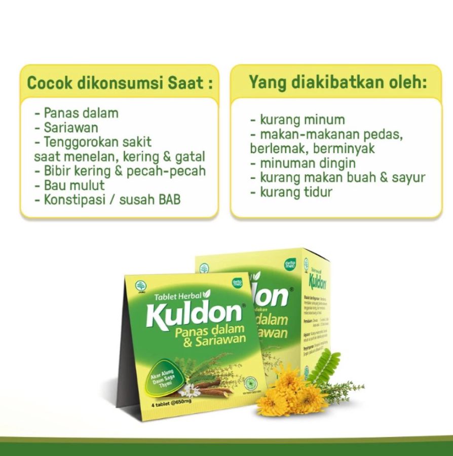 Kuldon Hd Kuldon Obat Sariawan & Panas Dalam 4tablet | ASTRO