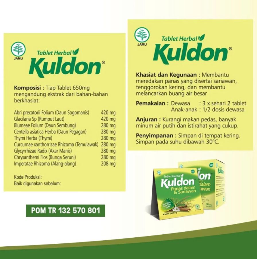 Kuldon Hd Kuldon Obat Sariawan & Panas Dalam 4tablet | ASTRO