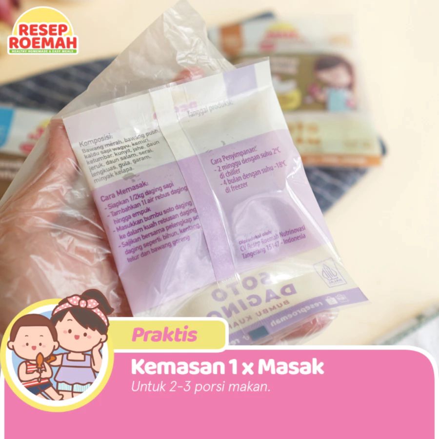 Resep Roemah Bumbu Basah Siap Pakai Lodeh Wagyu Bumbu Kuah 50gram