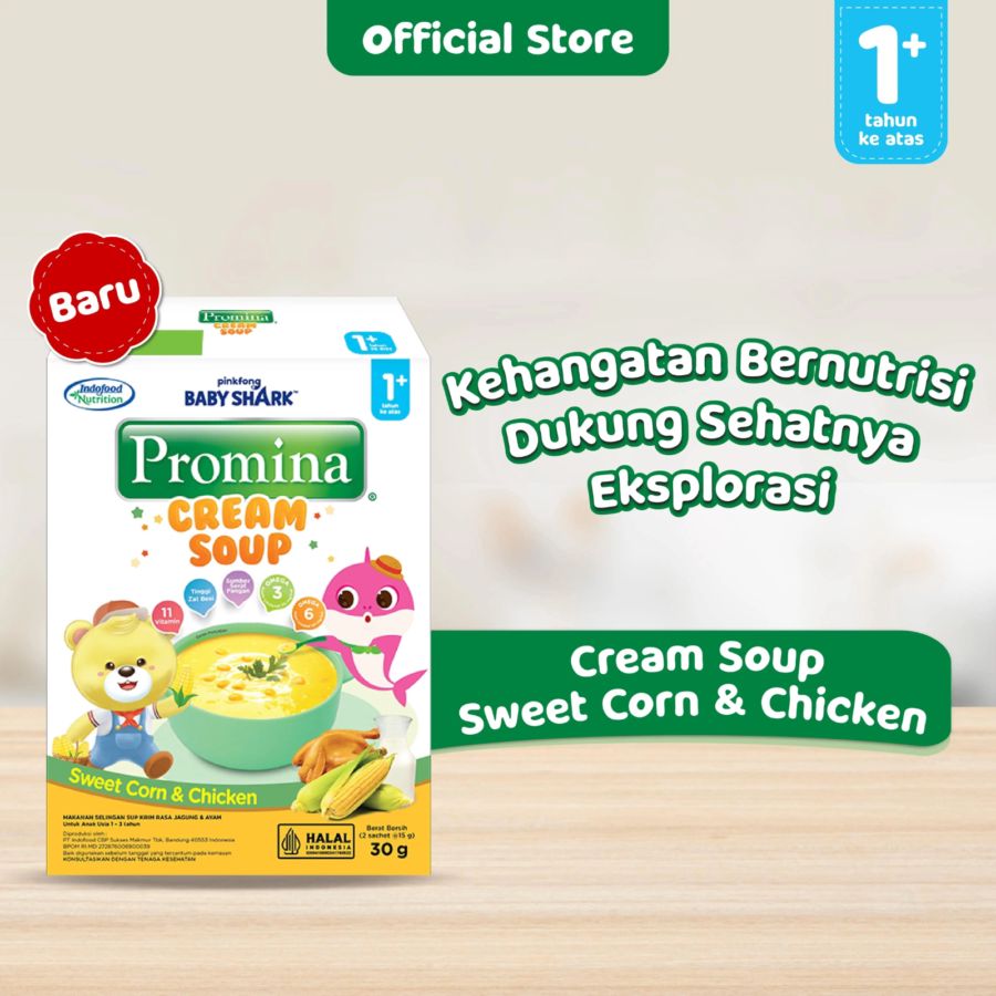 Promina Cream Soup Sweet Corn & Chicken 1+ Tahun 30gram