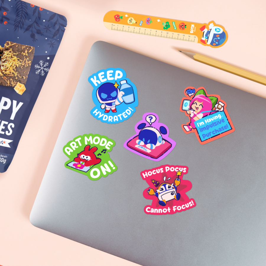 Funny Sticker Pack Set B Astro Kids 1pcs