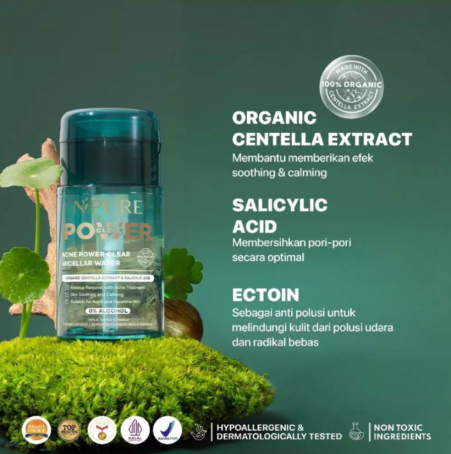 NPURE Acne Power Clear Micellar Water 300ml