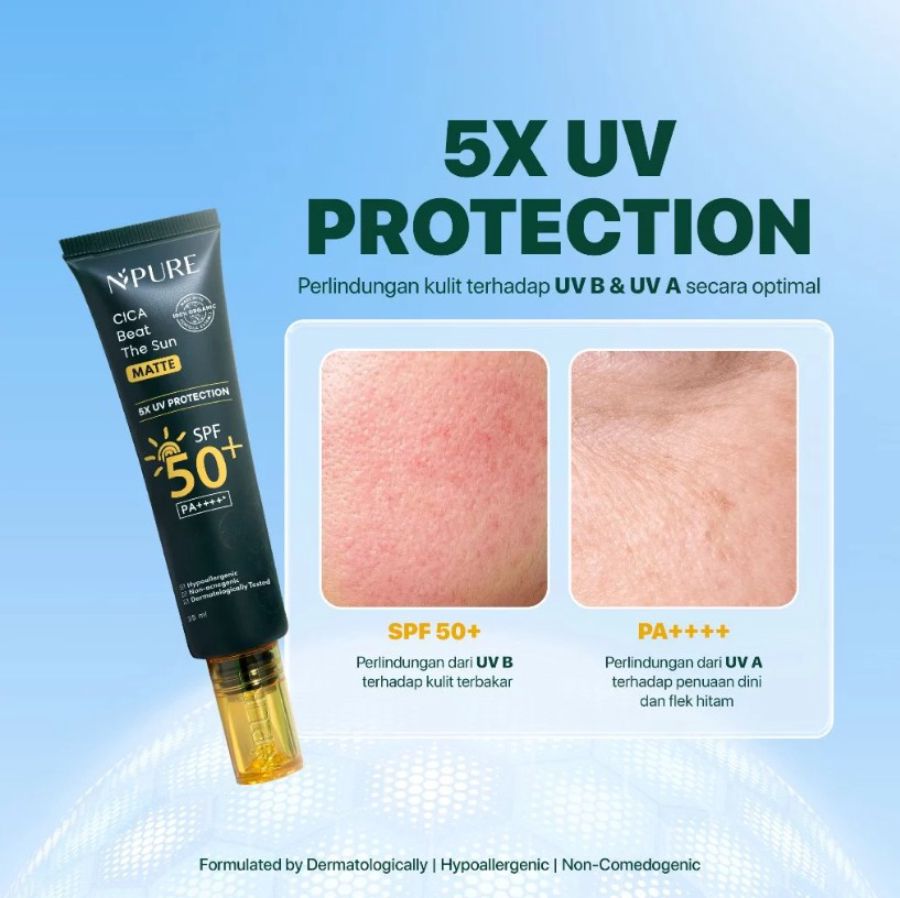 NPURE Cica Beat The Sun Matte Sunscreen SPF 50+ PA++++ 35ml