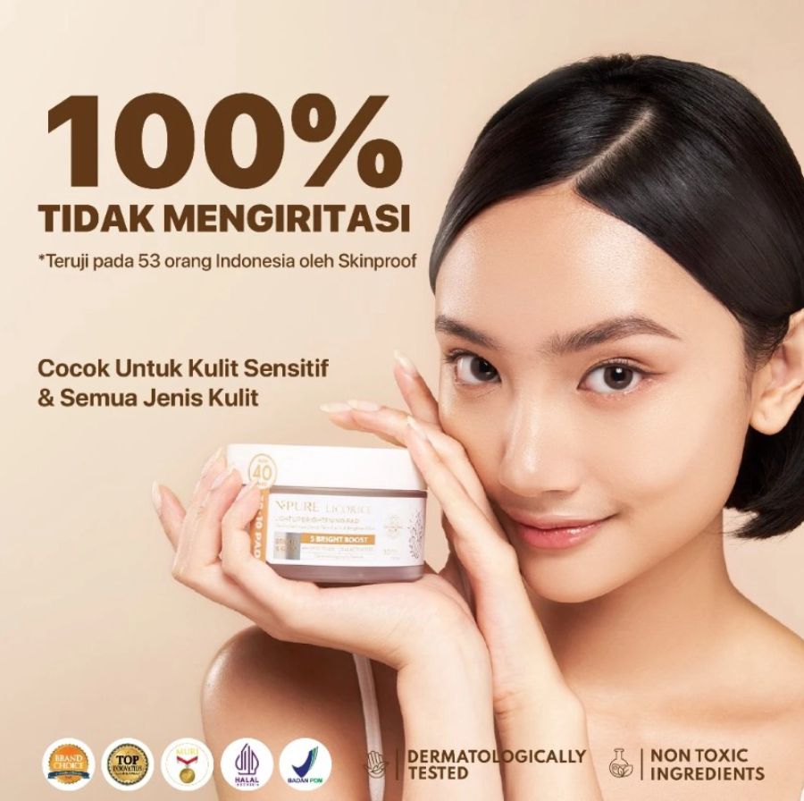 NPURE Licorice Bright & Glow Kapas Wajah Exfoliasi 130gram