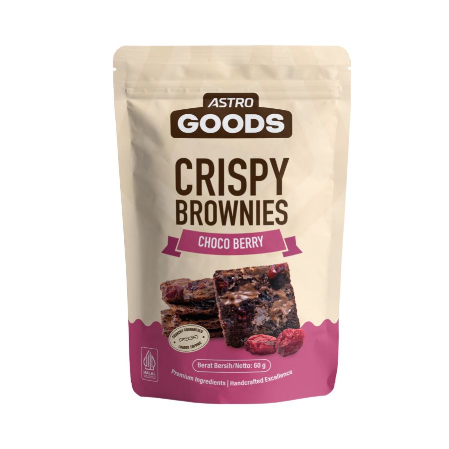Crispy Brownies Choco Berry Astro Goods 60gram