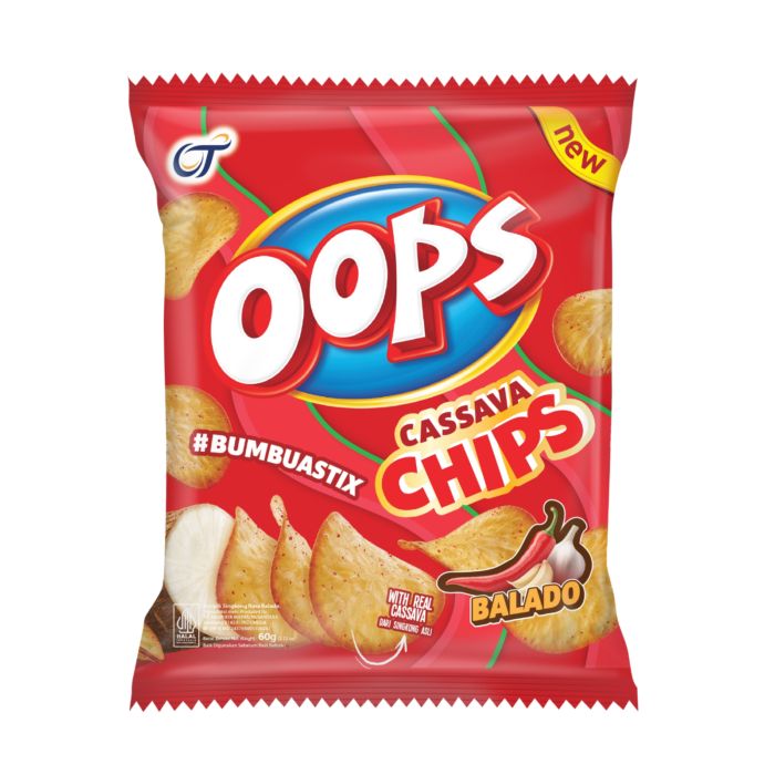 Oops Cassava Chips Balado 60gram