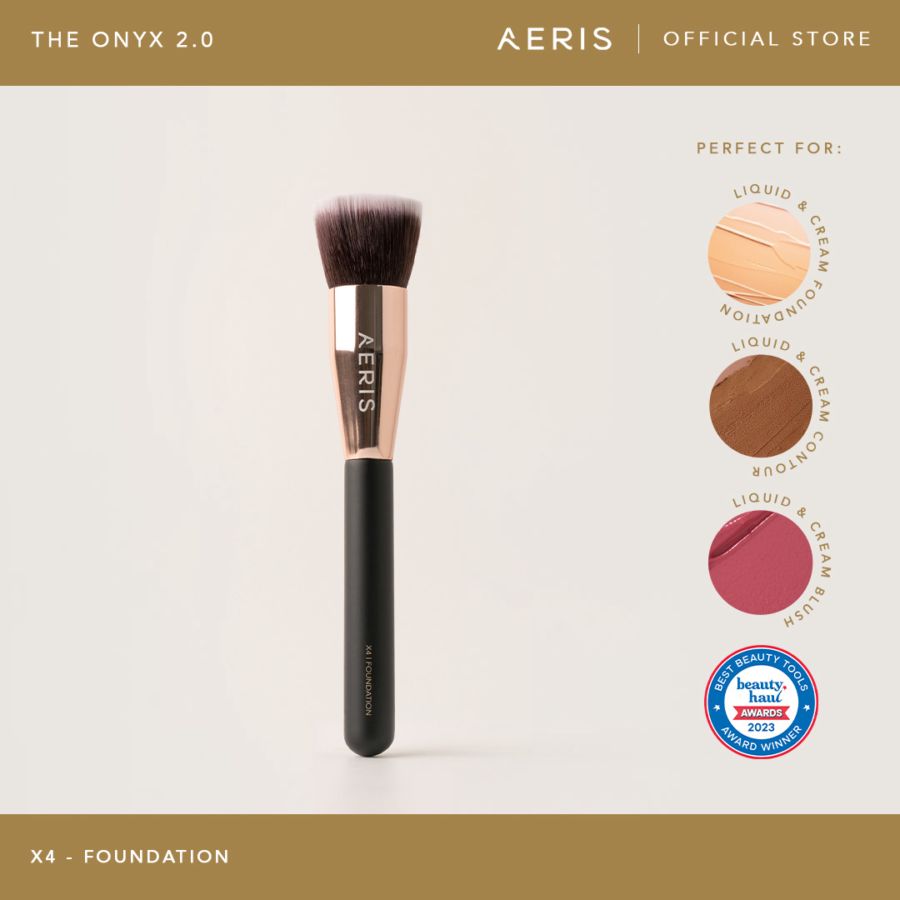 Aeris Beaute The Onyx 2.0 X4 Foundation Brush 1pcs