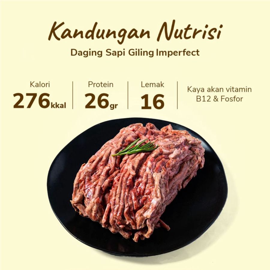 Daging Sapi Giling Imperfect 500gram