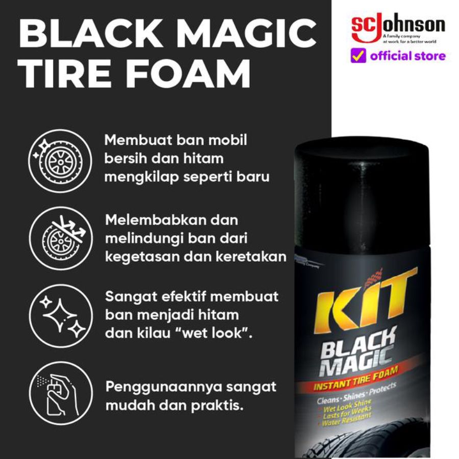 Kit Black Magic Tire Foam 450ml