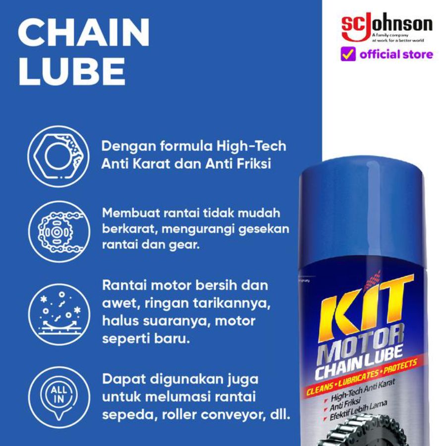 Kit Motor Chain Lube Aerosol 110ml