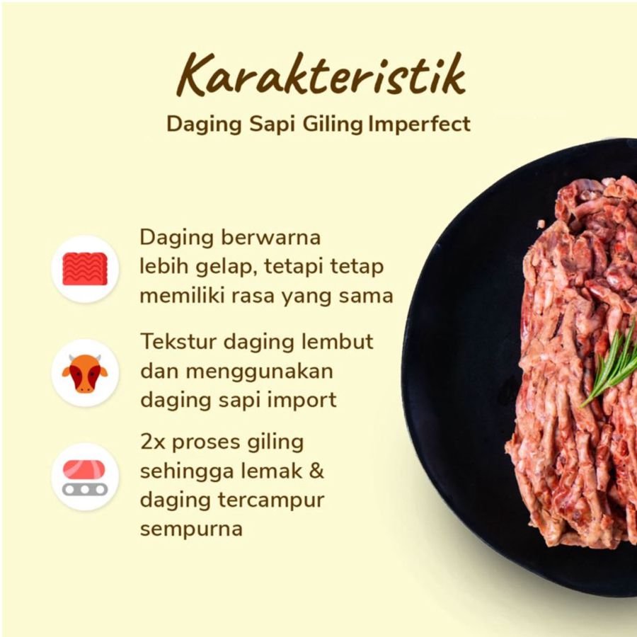 Daging Sapi Giling Imperfect 500gram