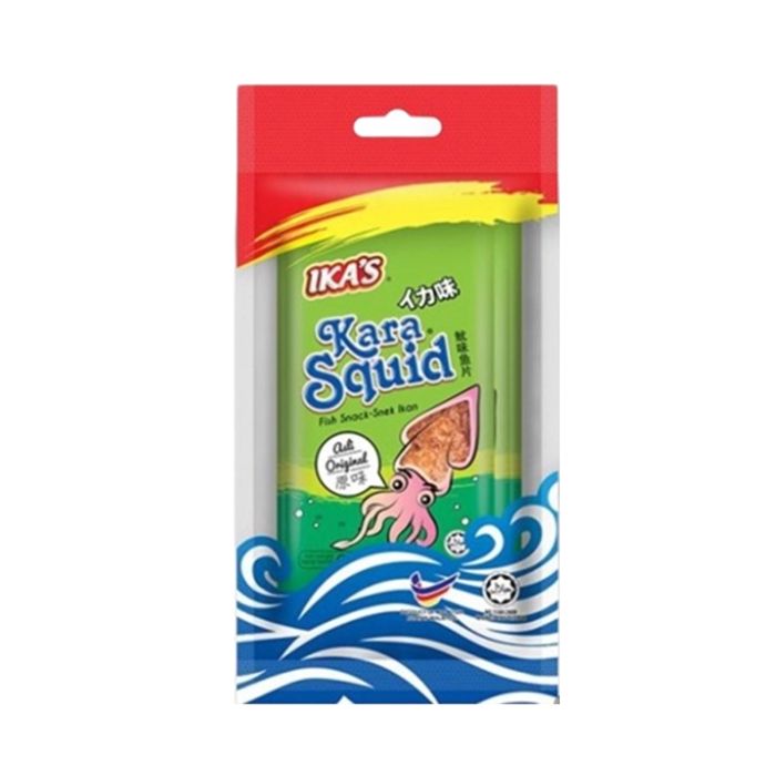Ika's Kara Squid Fish Snack Original Flavour 6gr x 5pcs