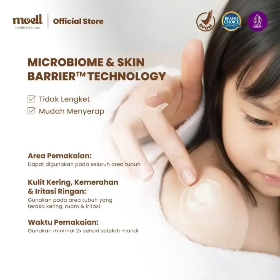 Moell Moist Skin Everytime Baby Body Lotion 80gram
