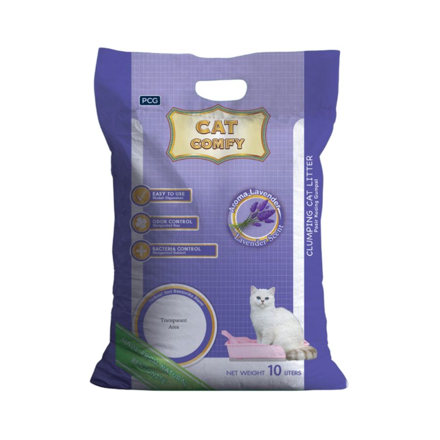 Cat Comfy Lavender Bentonite Cat Litter 10liter