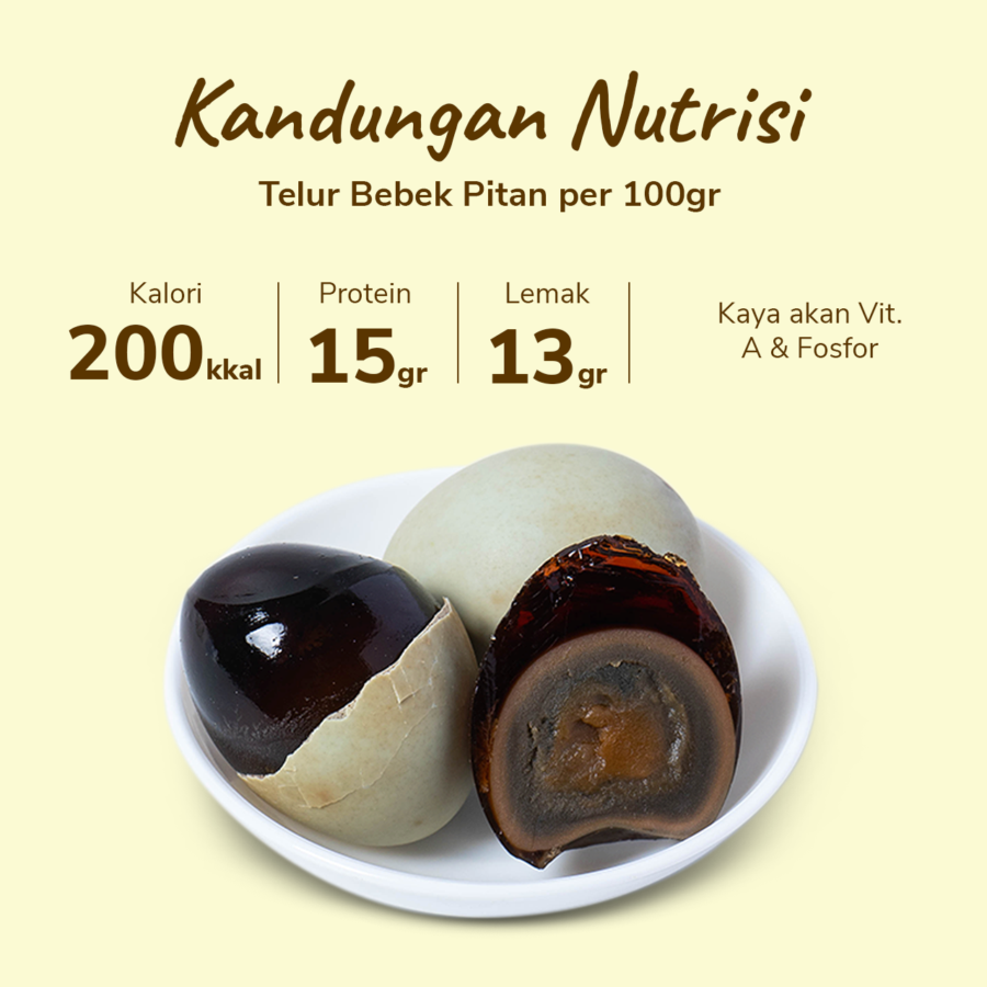 Pick Me Telur Bebek Pitan Century Egg 4butir