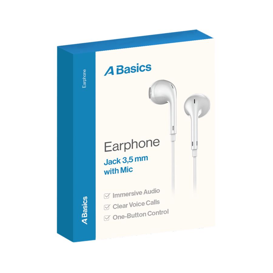 Earphone Wired Jack 3.5mm A Basics 1pcs