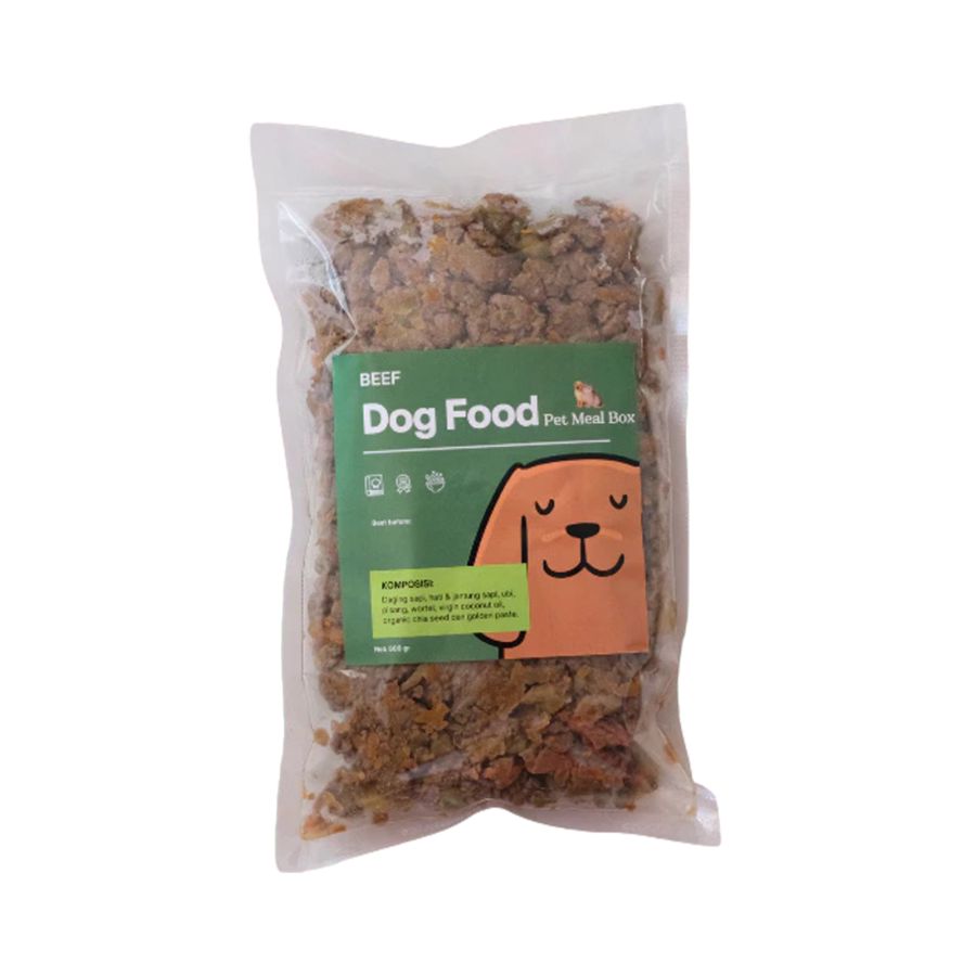 Pet Meal Box Beef Makanan Anjing Basah 500gram 500gram