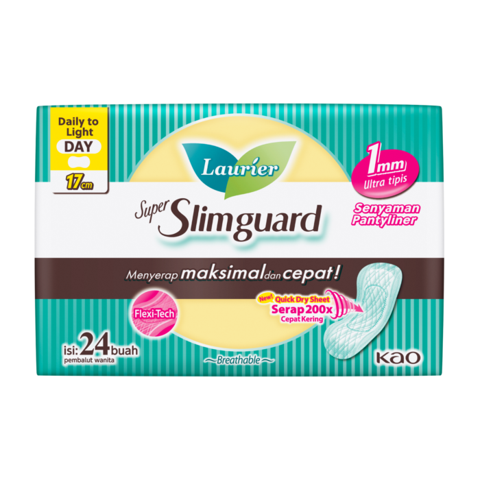 Laurier Super Slimguard Pembalut Wanita Daily Day 17cm 24pads