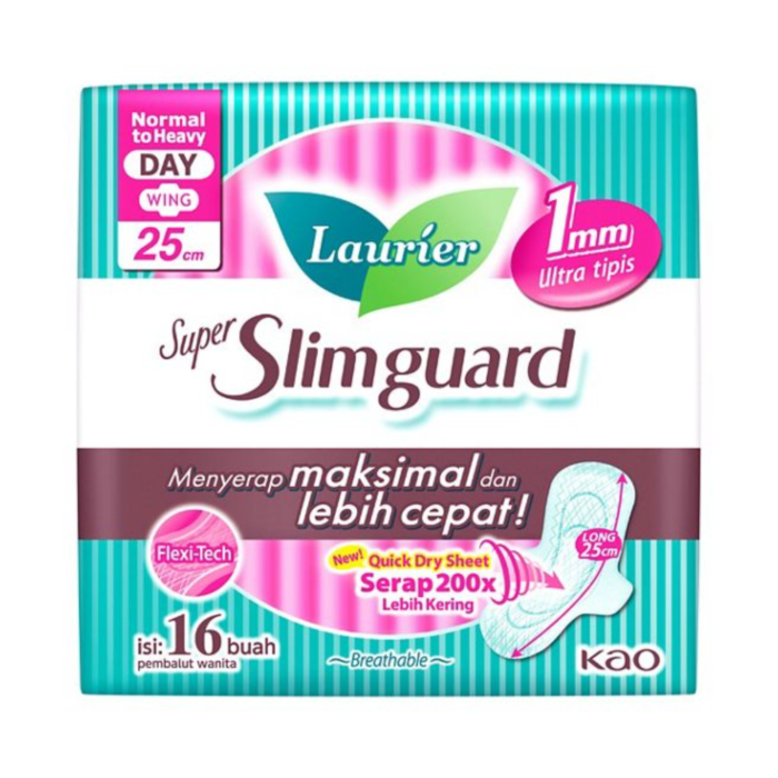 Laurier Super Slimguard Day Wing 25cm Pembalut Wanita