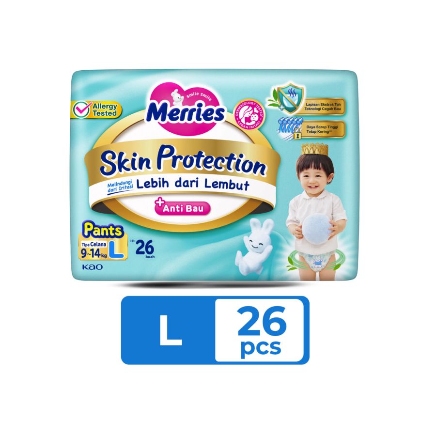 Merries Skin Protection L26 Diapers Pants 1bags