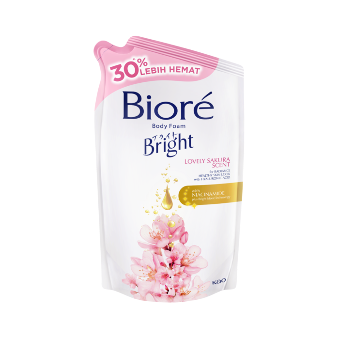 Biore Bright Lovely Sakura Body Foam Refill