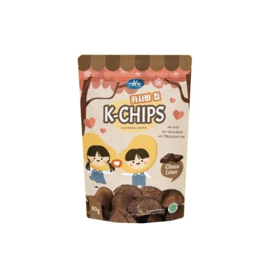 Bundle 3 Abe Food K-Chips Cassava Chips Choco Lover 80 gram
