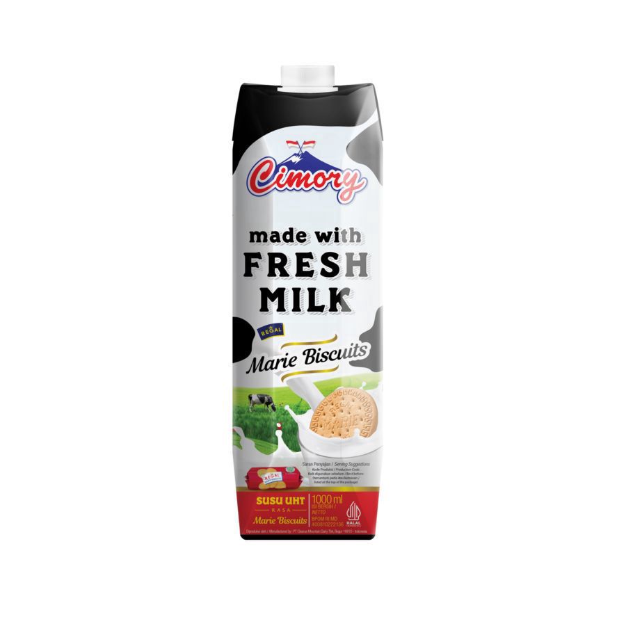 Bundle 3 Cimory UHT Milk Marie Regal 1000 ml