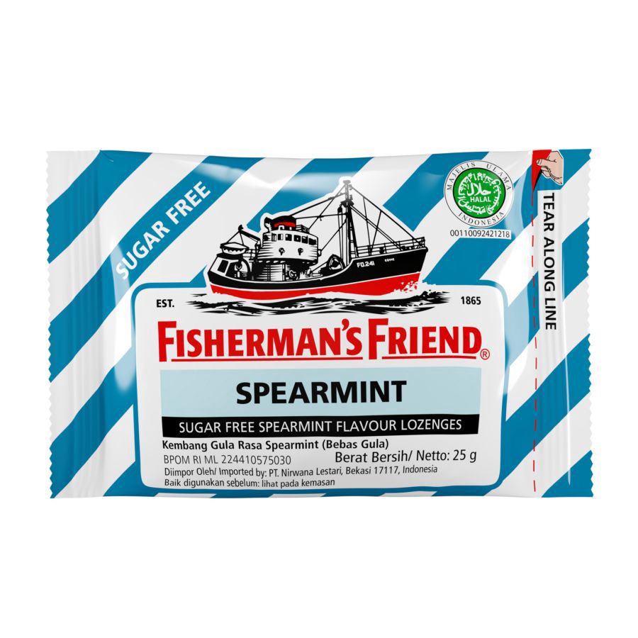 Bundle 3 Fisherman's Friend Sugar Free Spearmint 25 gram