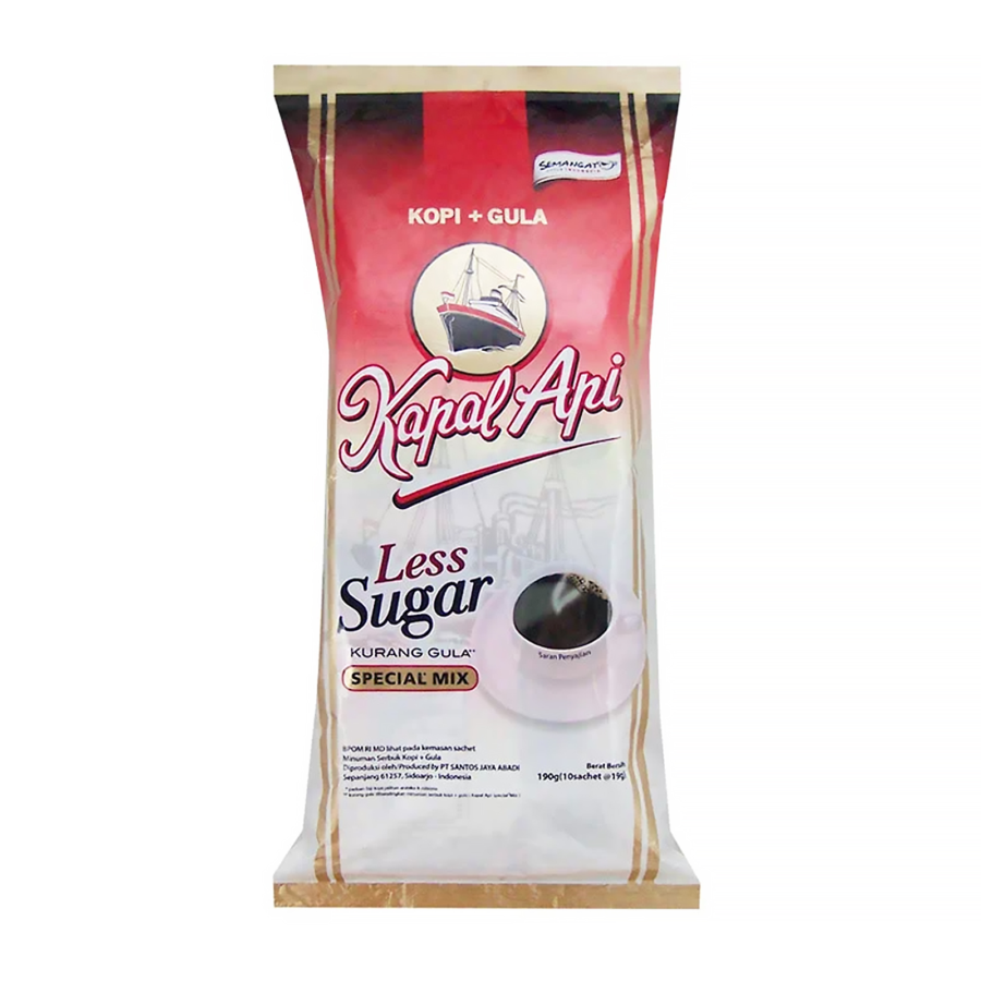 Bundle 3 Kapal Api Special Mix Less Sugar Sachet 210 gram