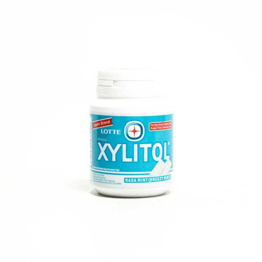 Bundle 3 Lotte Xylitol Breezy Mint 58 gram
