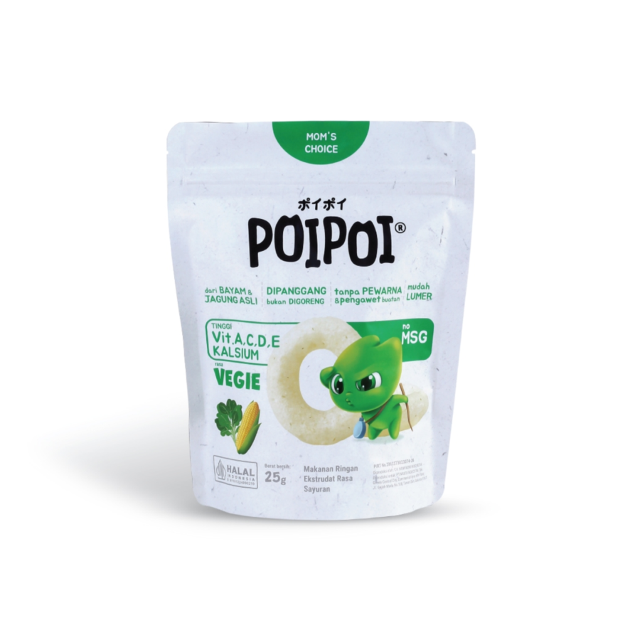 Bundle 3 Poipoi Snack Vegie No Msg (1 Tahun+) 25 gram