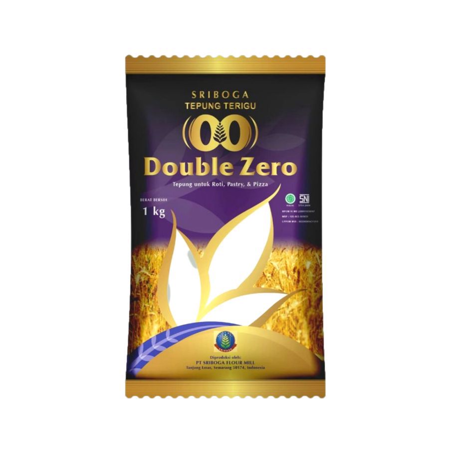 Bundle 3 Sriboga Hime Tepung Terigu Double Zero Roti, Pastry, Pizza 1 kg
