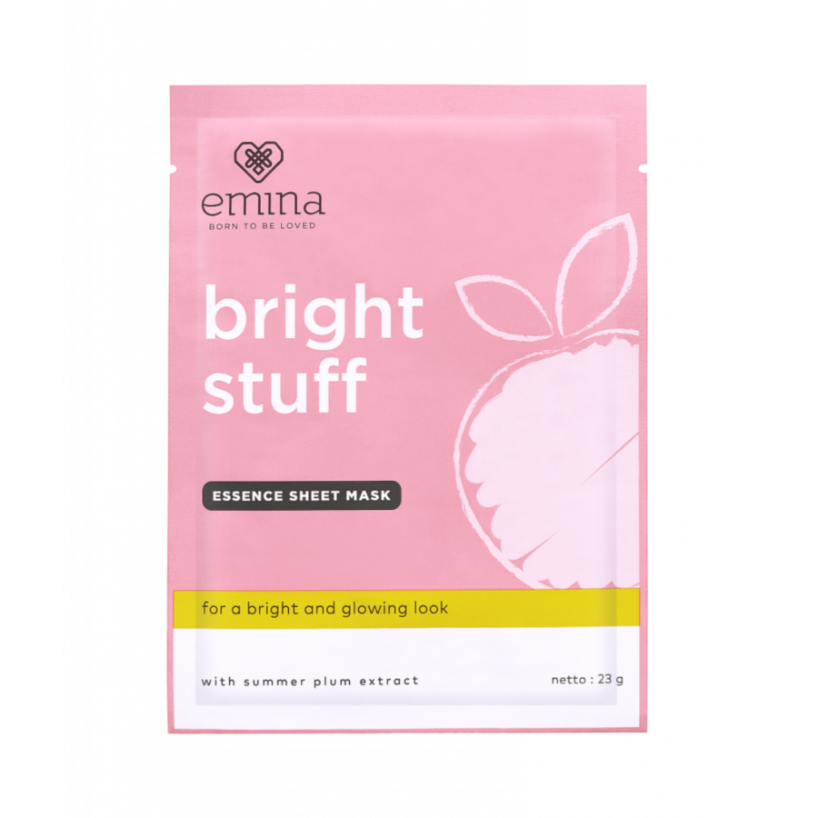 Bundle 5 Emina Bright Stuff Essence Sheet Mask Sachet 23 gram