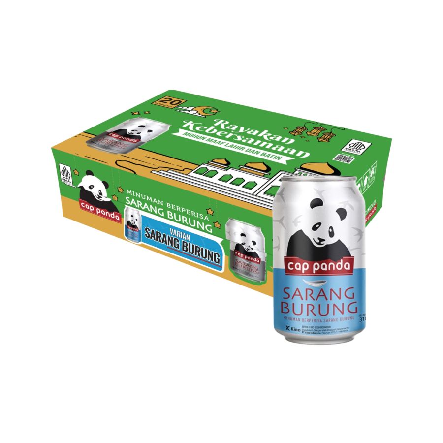 Cap Panda Sarang Burung Kaleng Dus Festive 310ml 24pcs