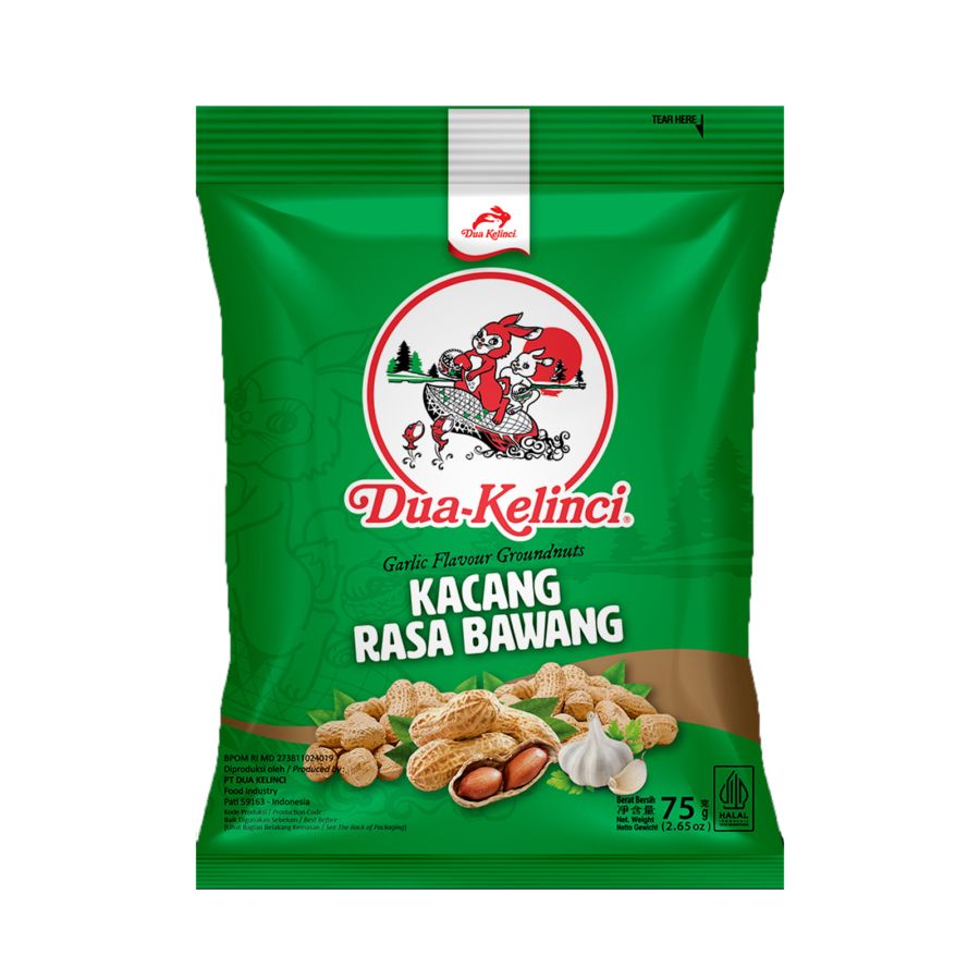 Dua Kelinci Kacang Rasa Bawang 75gram