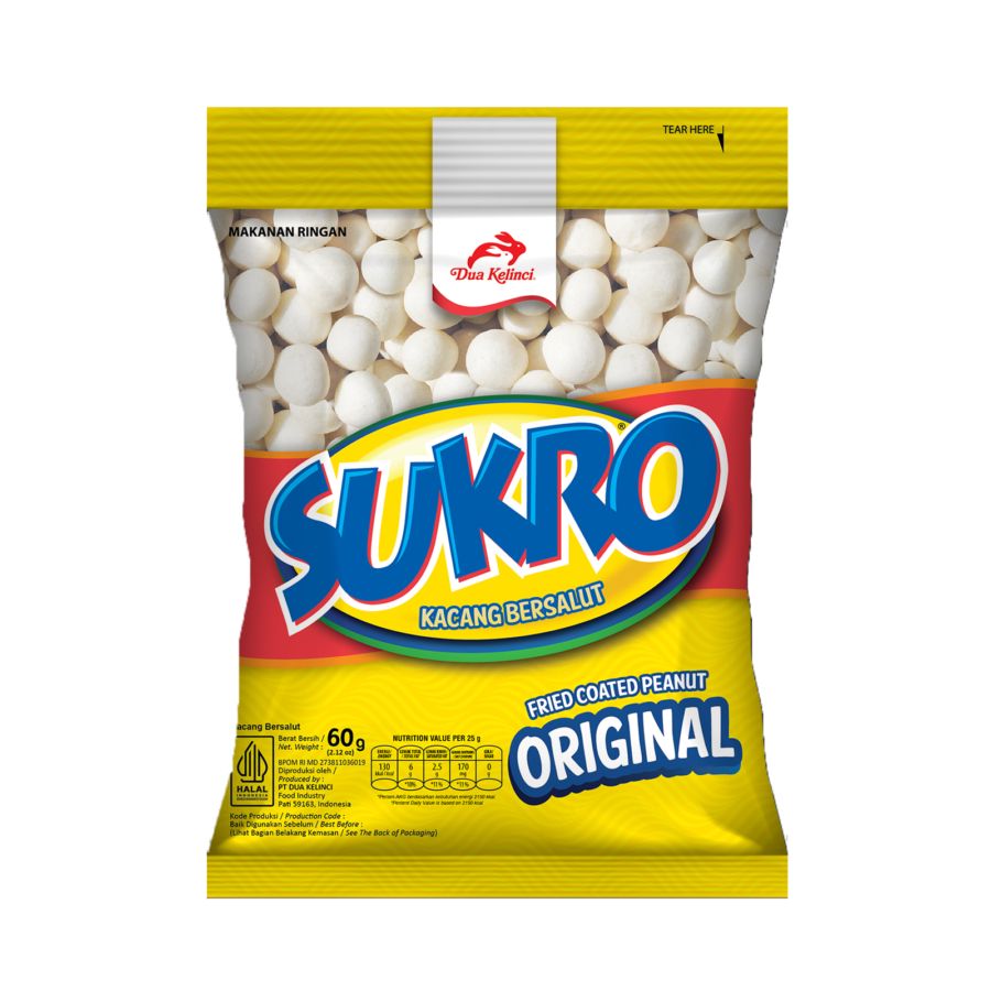 Dua Kelinci Kacang Sukro Original 60gram