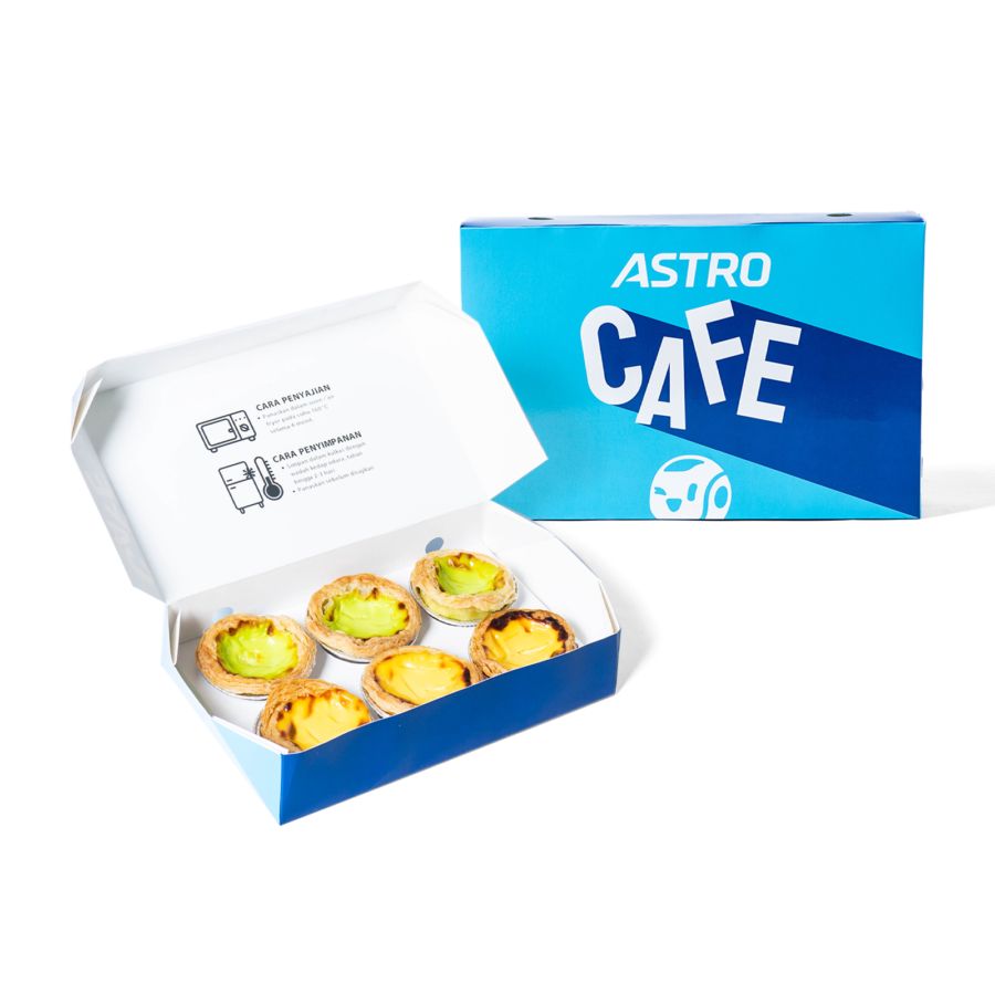 Mix Portuguese Egg Tart Box of 6 6pcs